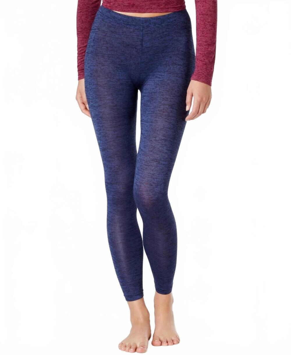 NEW 32 DEGREES knit space dyed leggings in aster blue
